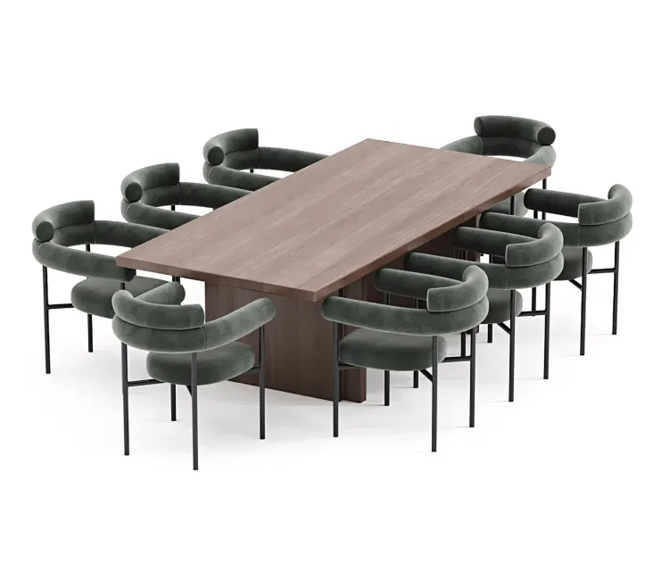 Portia Safari Dining Table Chair