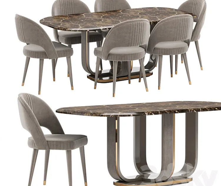 Saber Jewels CRYSTAL Dining Set
