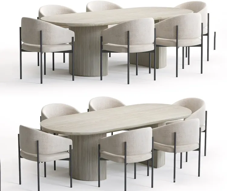 Solana Chair Moon Table