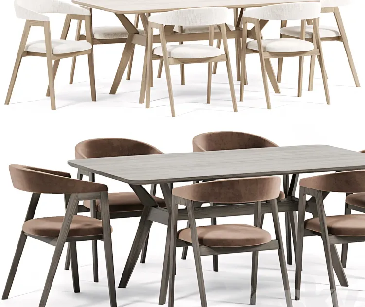 Trevor Chair Webstr Table By Divanru