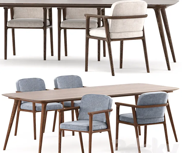 Zio Dining Table Zio Dining Chair by Moooi