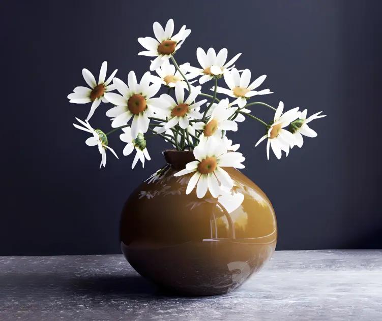 Bouquet of flowers in vase