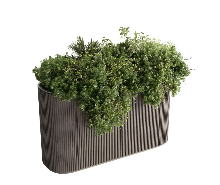 Wooden box plants on stand indoor marble box vase