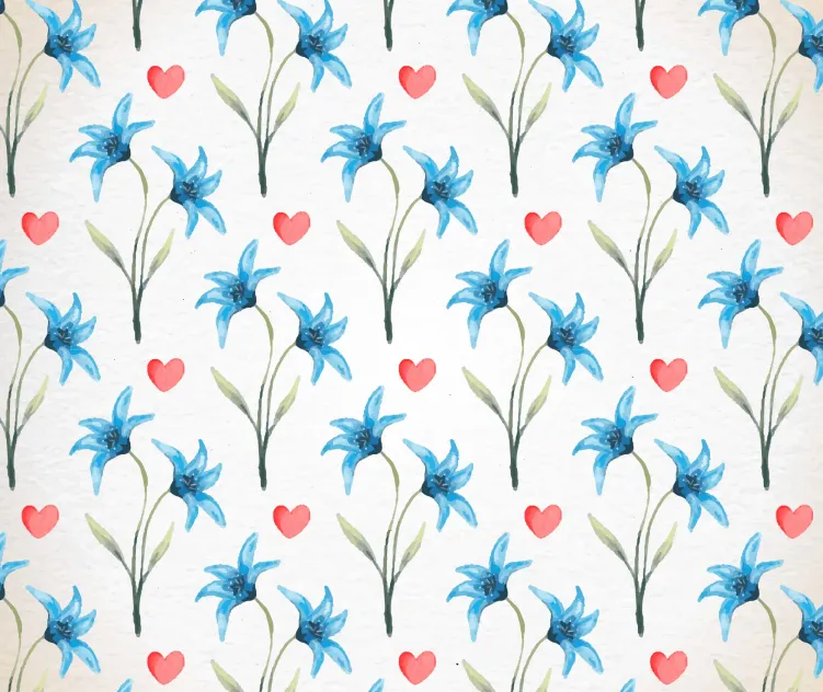 Floral Valentine Day Watercolor