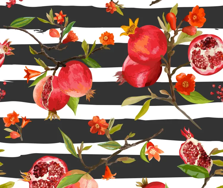 Pomegranate Tropical Background 5