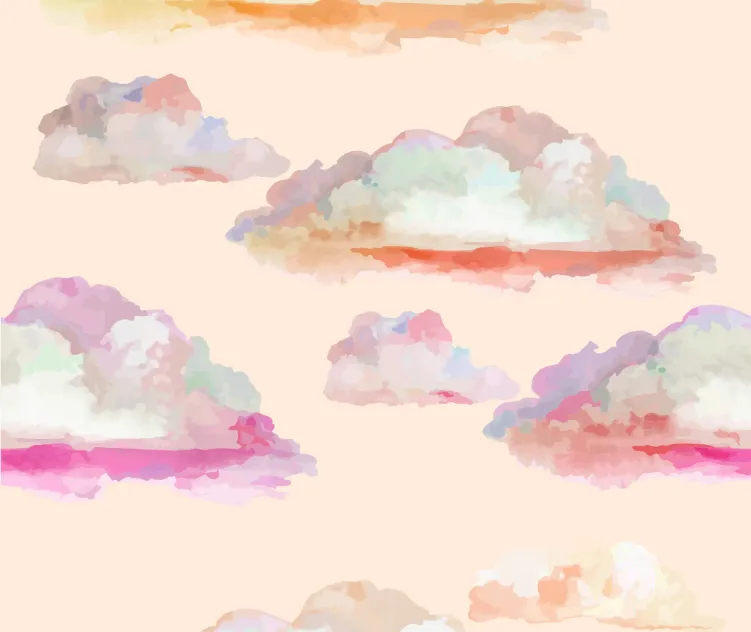 Watercolor Cloud Seamless