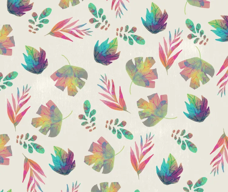 Watercolor Cute Leaves