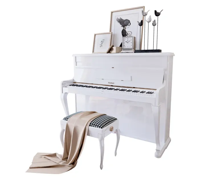 Piano weinbach white stool decor