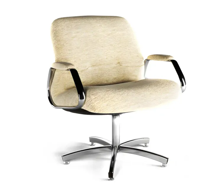 Charles pollock style steelcase chrome
