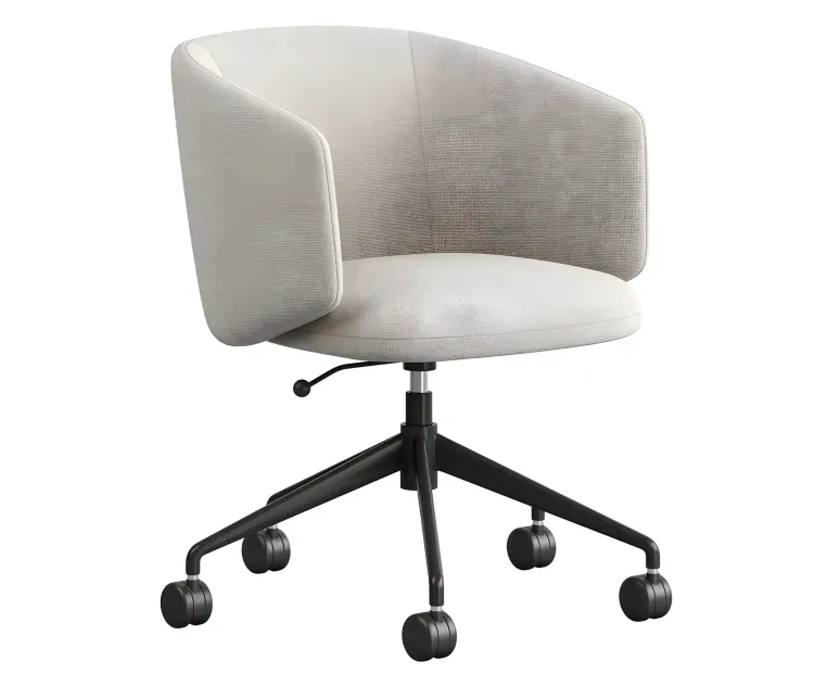 Crescent swivel chair