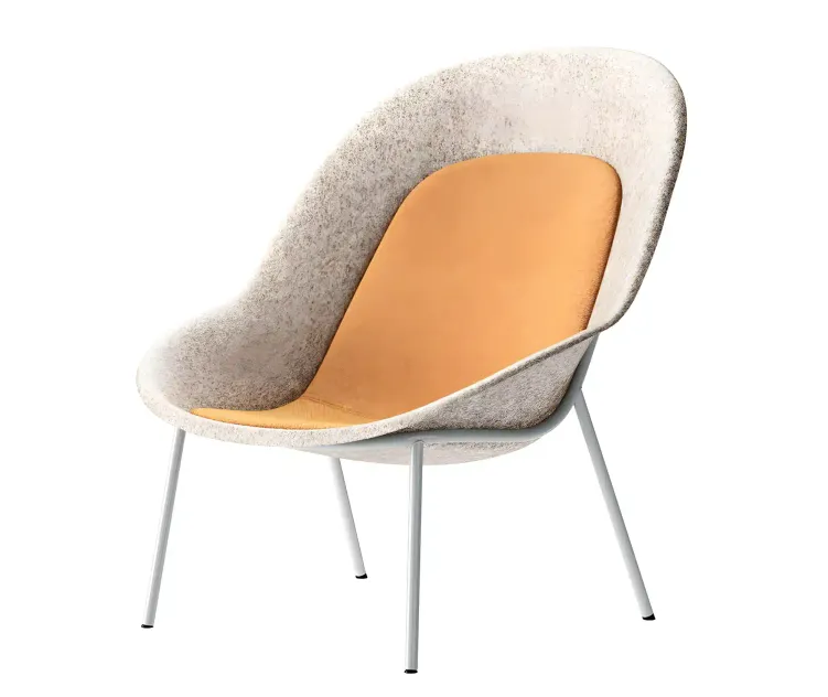Nook pet felt lounge chair by de vorm