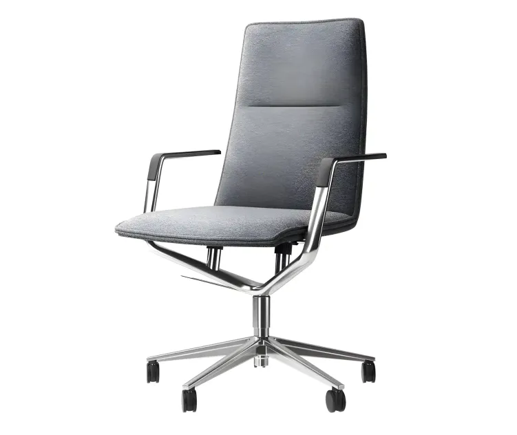 Office chair sola polished by wilkhahn