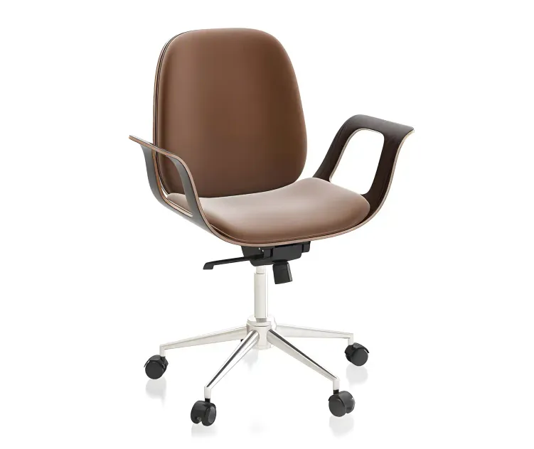 Patron walnut office chair