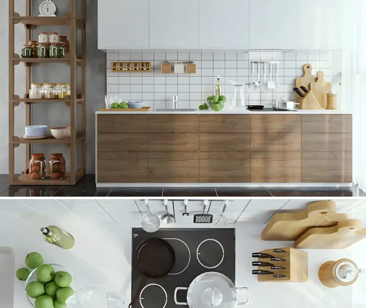 Ikea vokstorp with decor