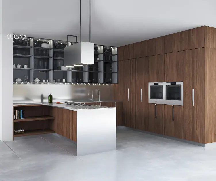 Kitchen barrique cucina in acciaio