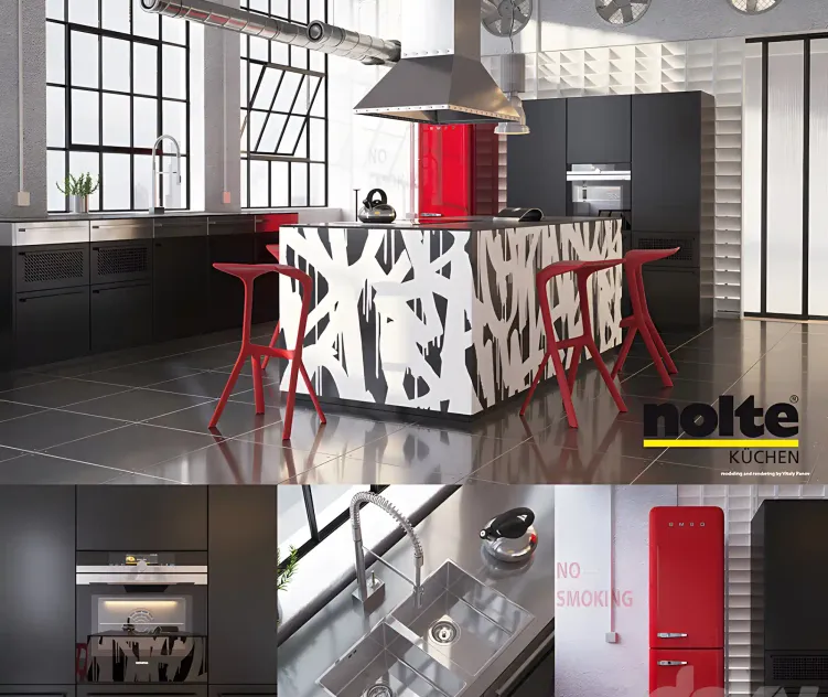 Kitchen nolte neo equipment industrial attributes