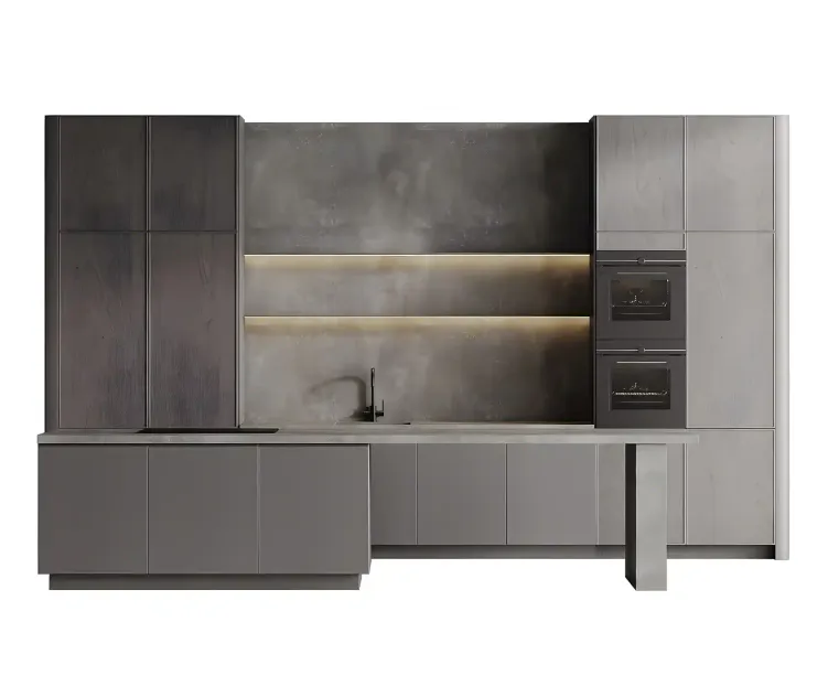 Kitchen with island