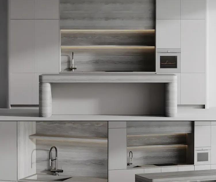 Kitchen with island 2