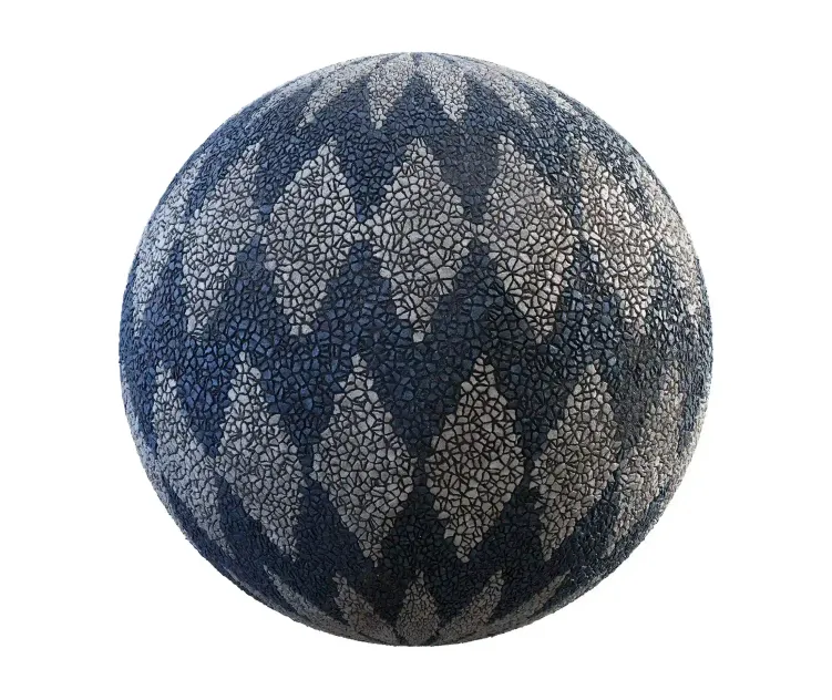 Blue and grey stone pavement 2