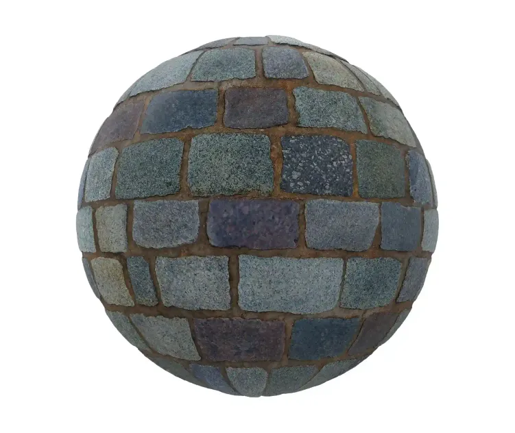 Blue stone pavement
