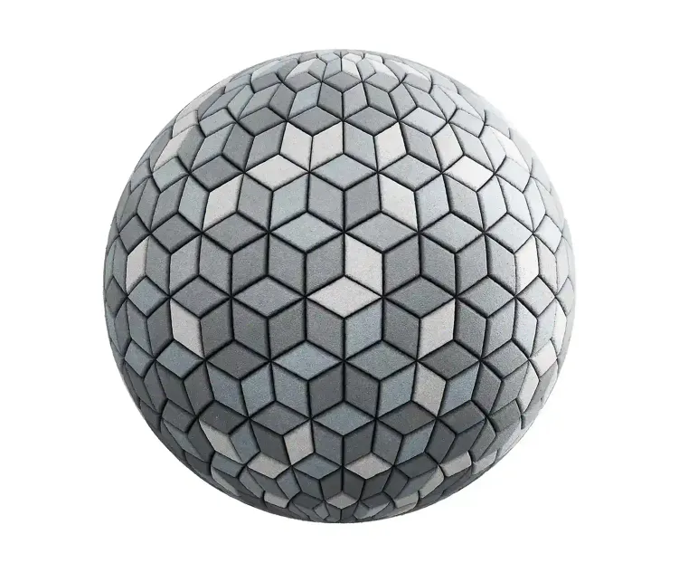 Cube grey pavement