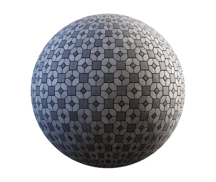 Dark and light grey concrete pavement