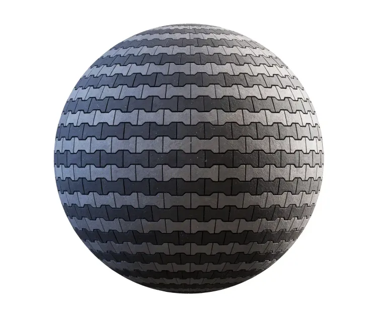 Dark and light grey concrete pavement 2