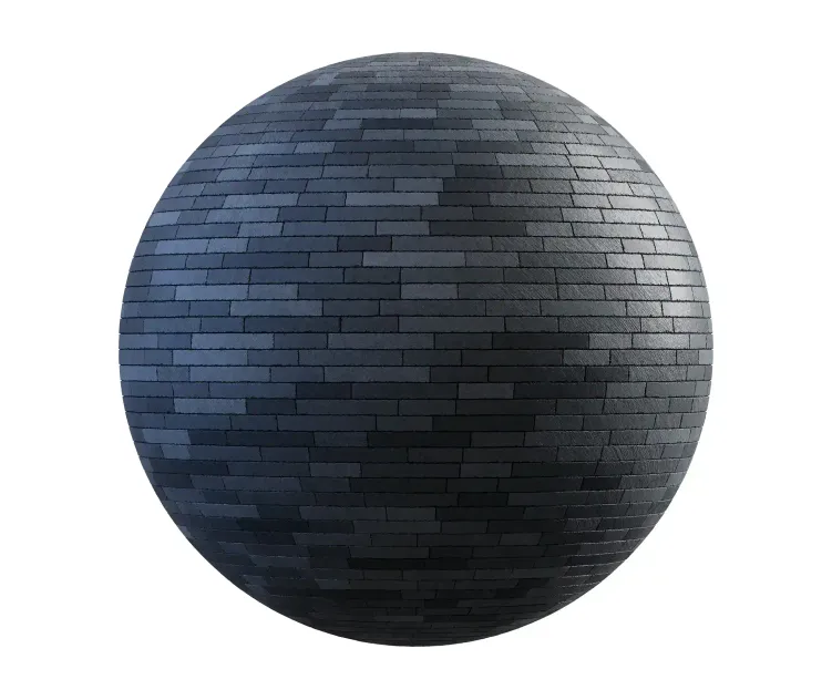 Dark grey rectangular stone pavement 1