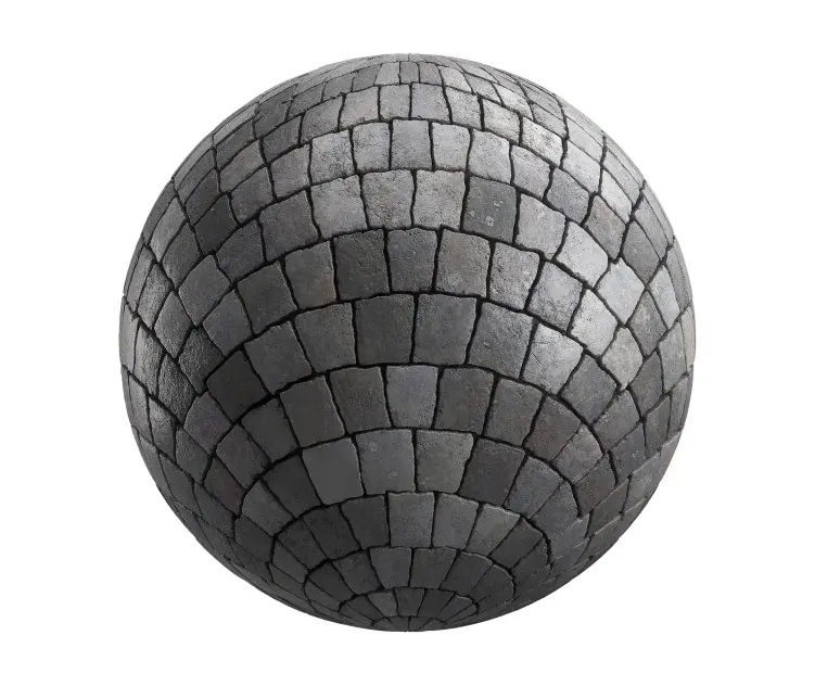 Grey rock tiles pavement