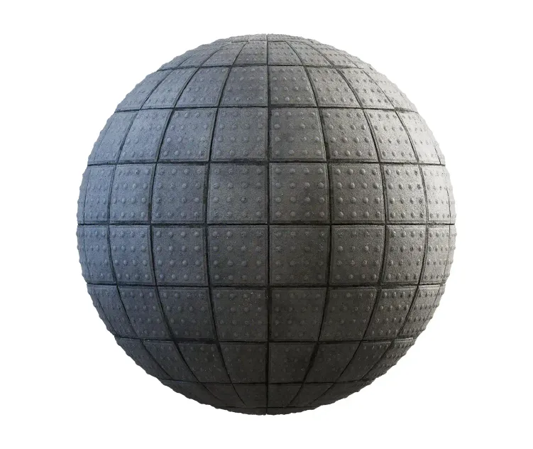 Grey square cocnrete pavement