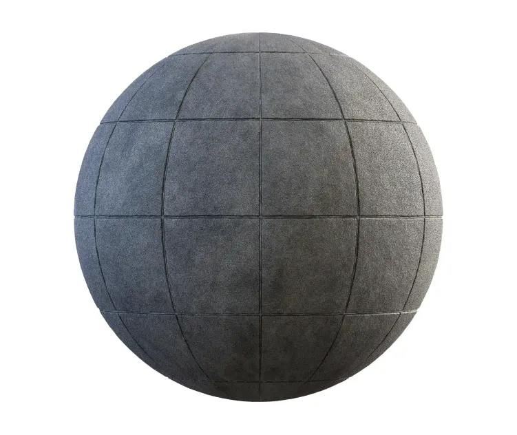 Grey square concrete pavement