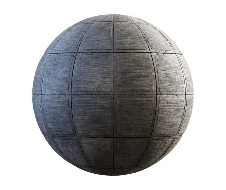 Grey square concrete pavement 1