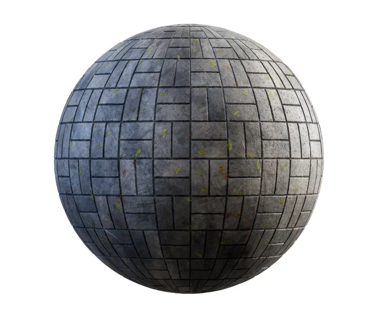 Grey square stone pavement 1