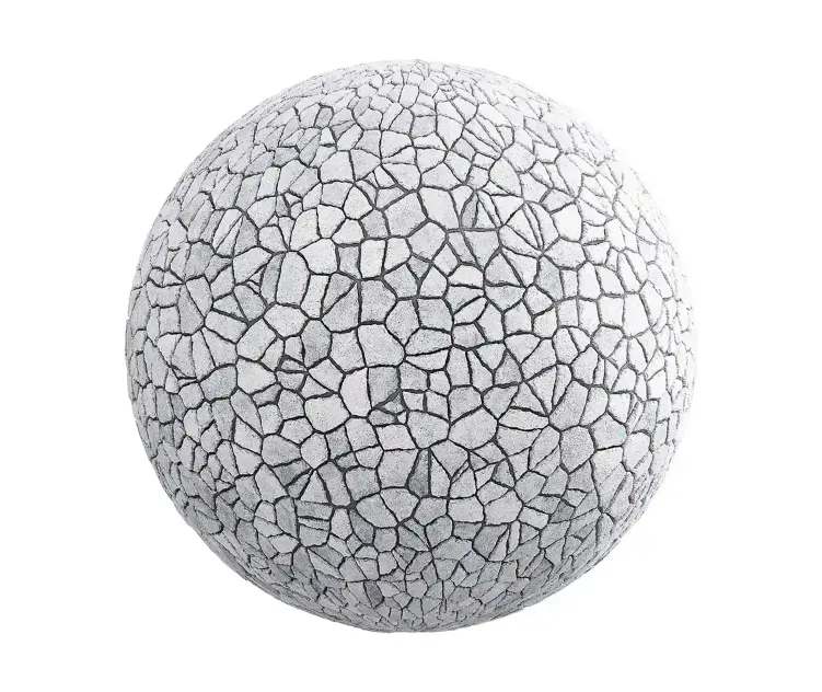 Irregular stone pavement