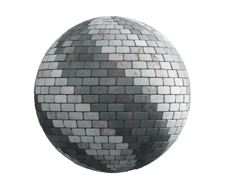 Patterned concrete pavement