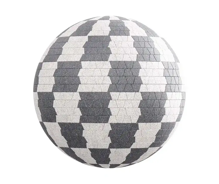Patterned trapezoidal pavement
