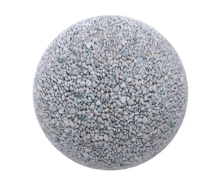 Pebble pavement