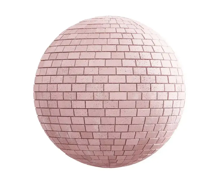 Pink concrete pavement