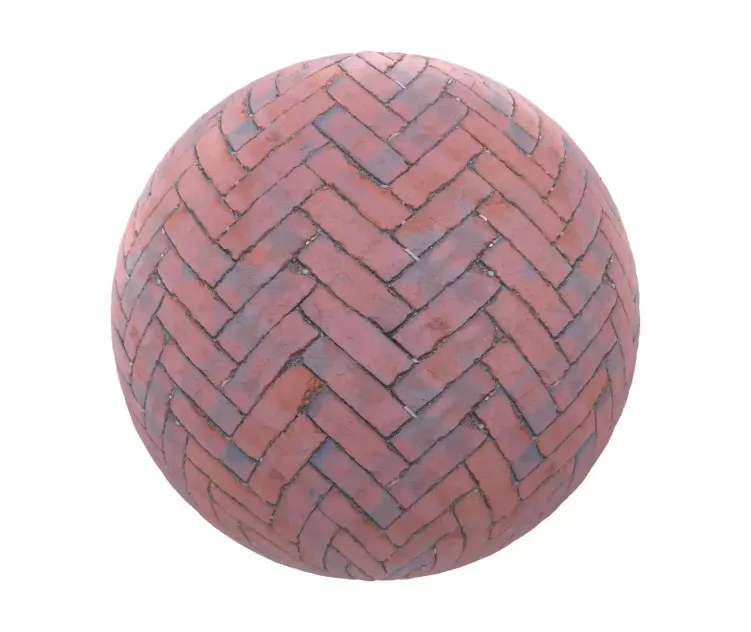 Red brick pavement 1