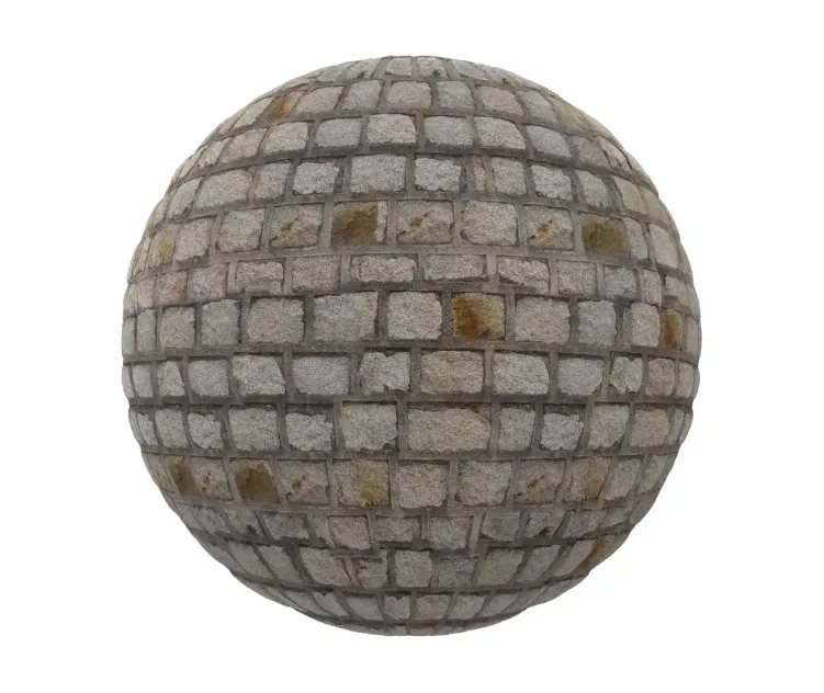 Stone brick pavement 3
