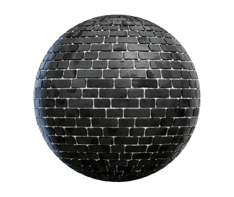Black brick wall