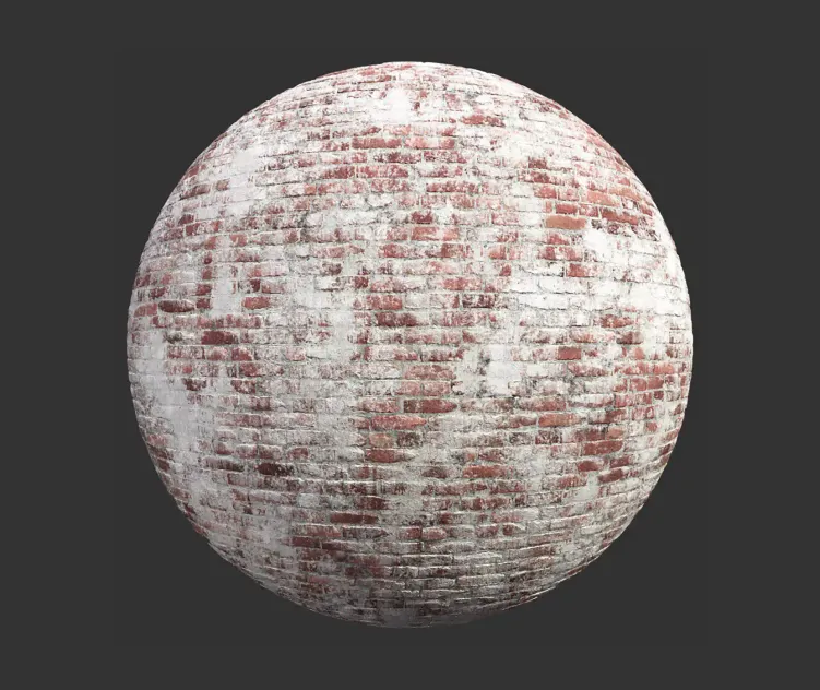 Bricksoldwhitewashedred