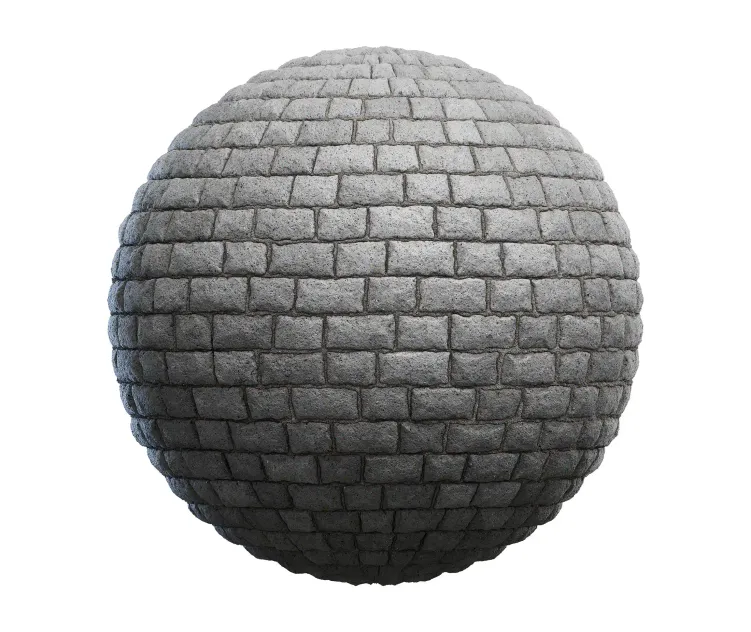 Grey stone slab wall 2