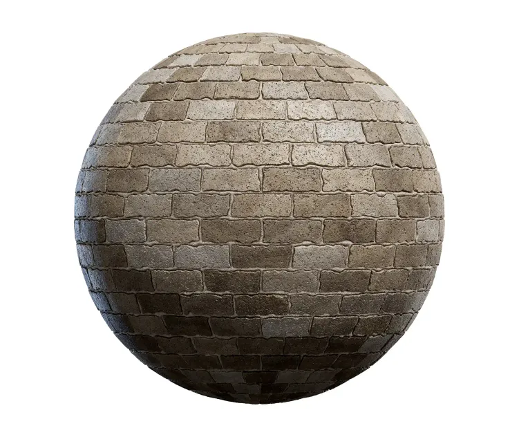 Old grey brick wall 3
