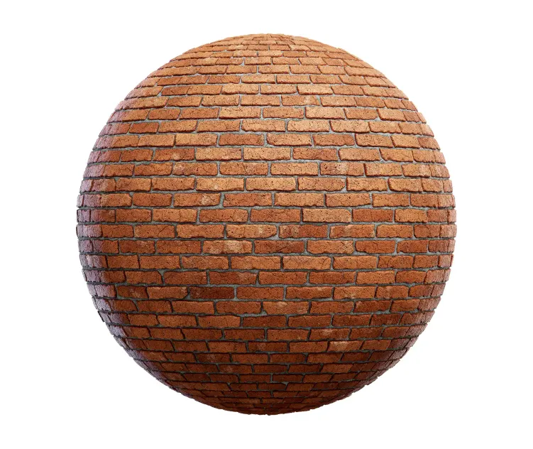 Old orange brick wall