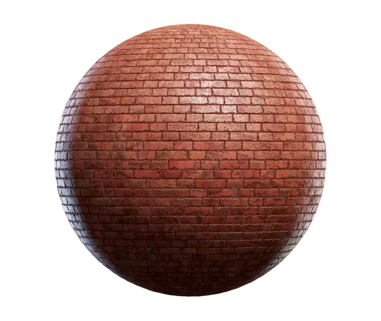 Old red brick wall 3
