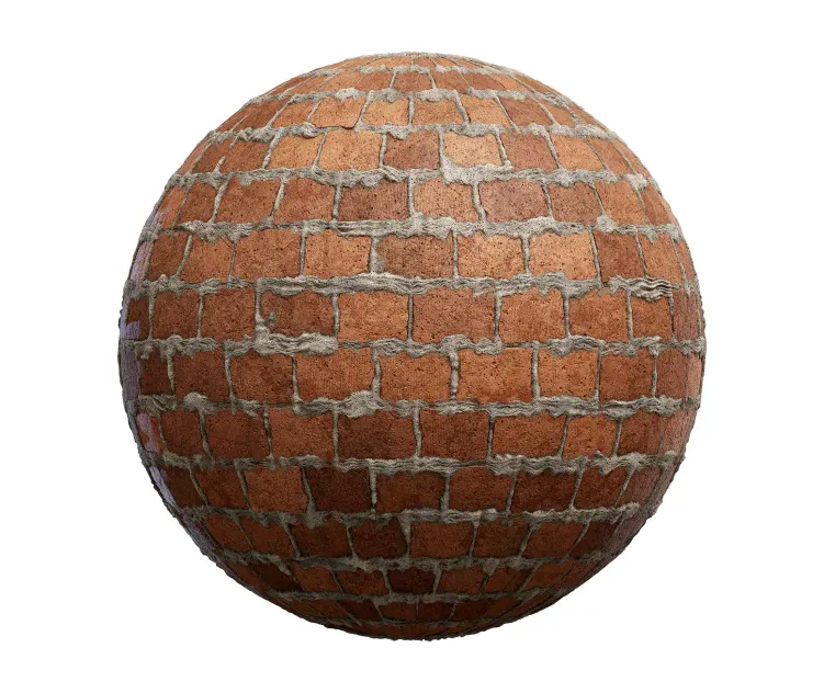 Old red brick wall 5