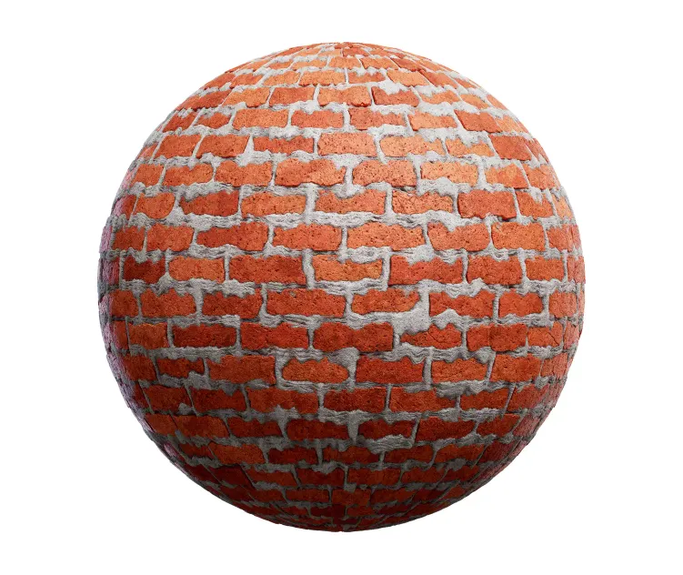 Old red brick wall 6
