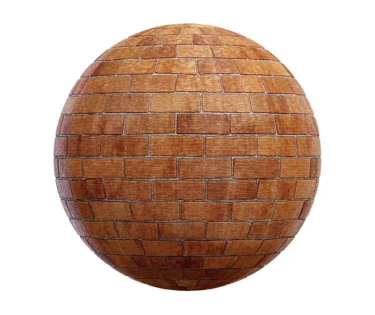 Orange brick wall 3