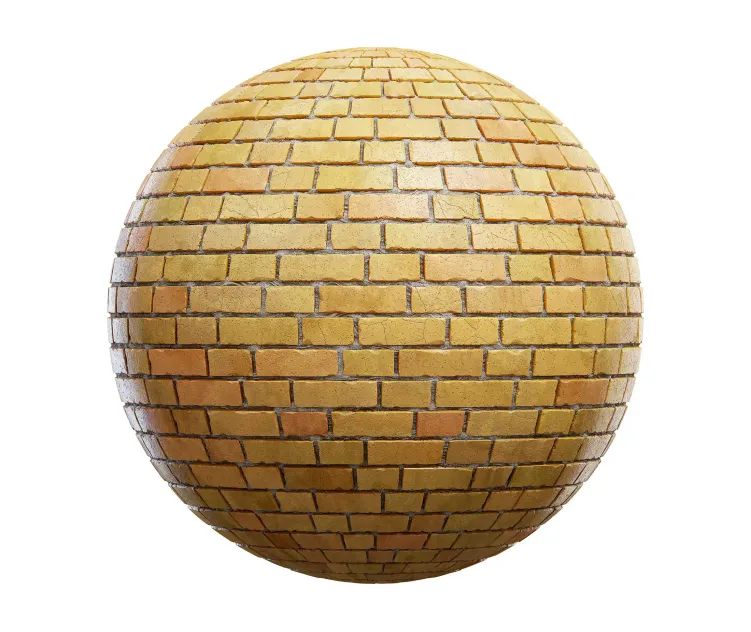 Yellow brick wall 3